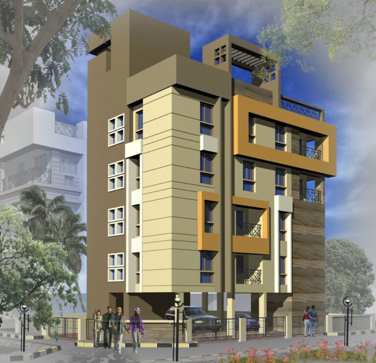 Apartment architecture in Kolkata by Prism Architects