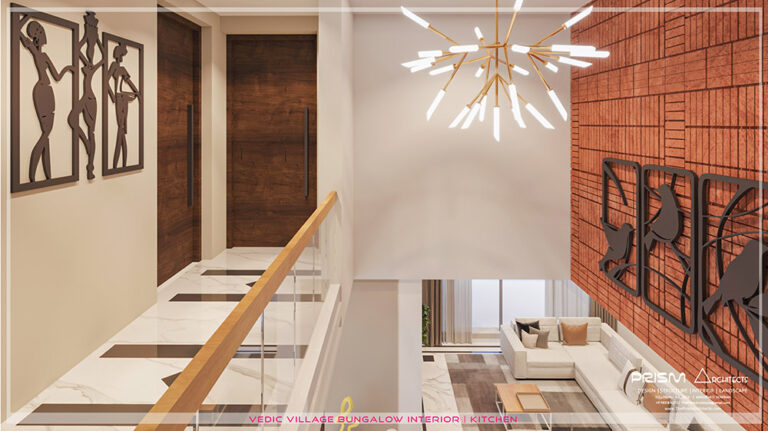 Bungalow interior in Kolkata by Prism Architects