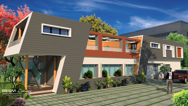 Modern Factory Office Building Architecture in West Bengal by Prism Architects