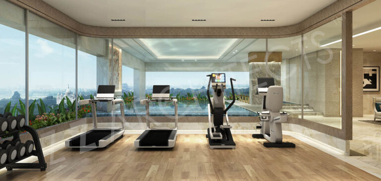 Modern Gym Interior Design in Kolkata by Prism Architects