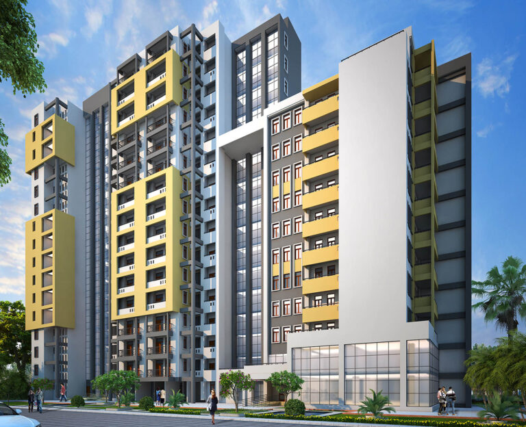High rise apartment building design in Kolkata by Prism Architects