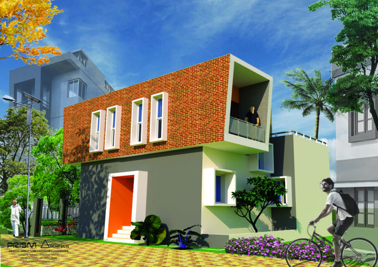 Modern residence design in Bardhaman by Prism Architects