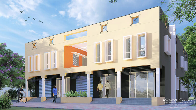 Modern residence design in Jhargram by Prism Architects