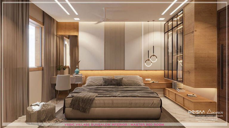 Modern Bedroom Interior design in Kolkata by Prism Architects