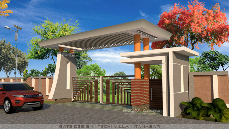 Modern Gate Design in Kolkata by Prism Architects